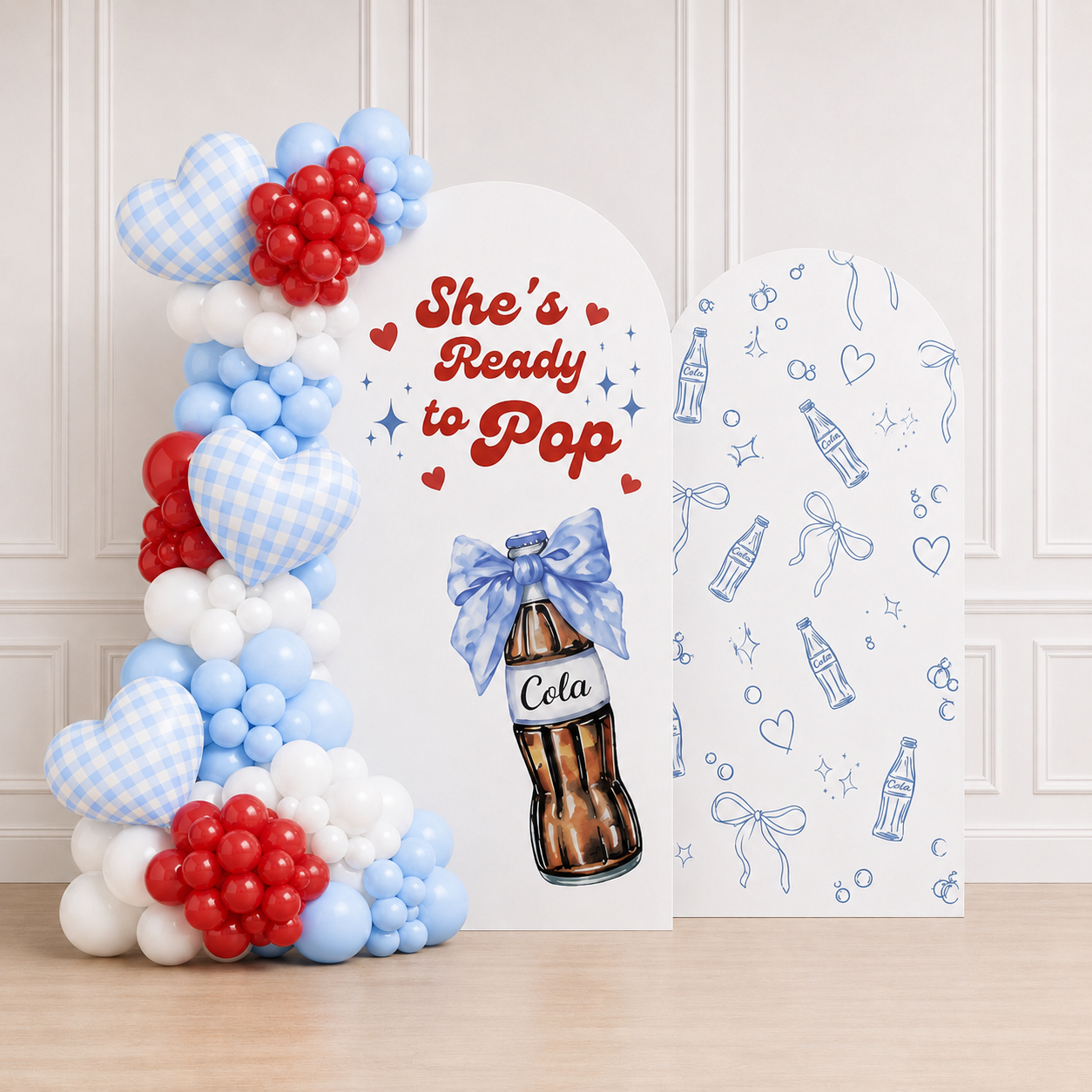 🥤 Signature She’s Ready to Pop™ Luxury Organic Balloon Column (6.5ft)