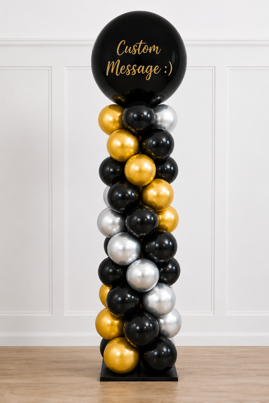The Signature Spiral Balloon Tower - Graduation Style