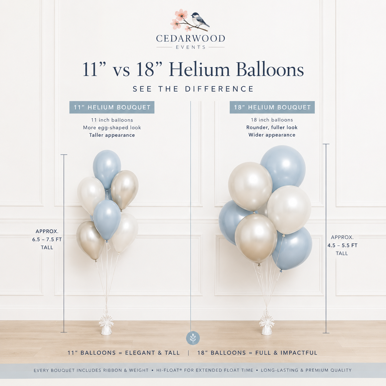 🖤 Signature Black Tie™ | Luxury Helium Balloon Bouquet