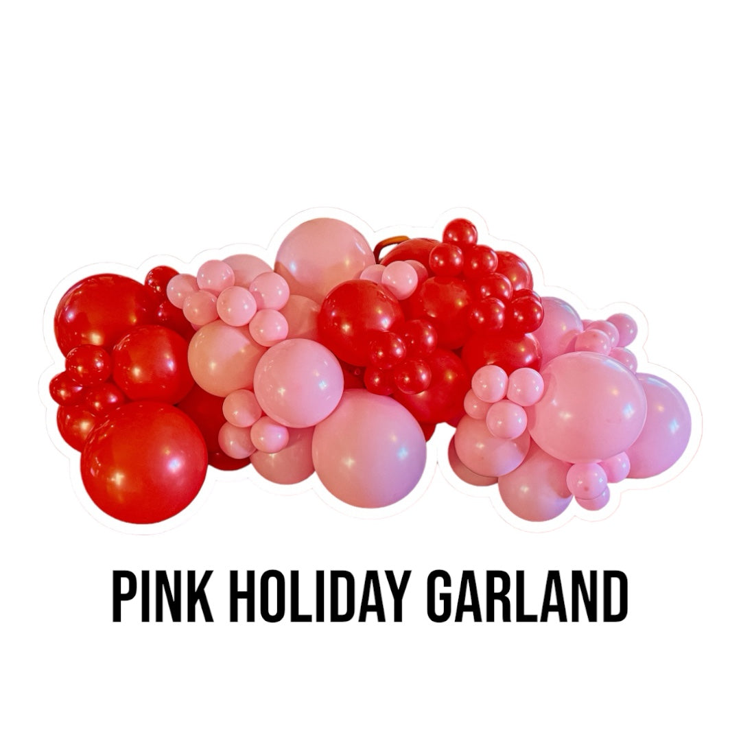 Holiday Pink & Red Garland