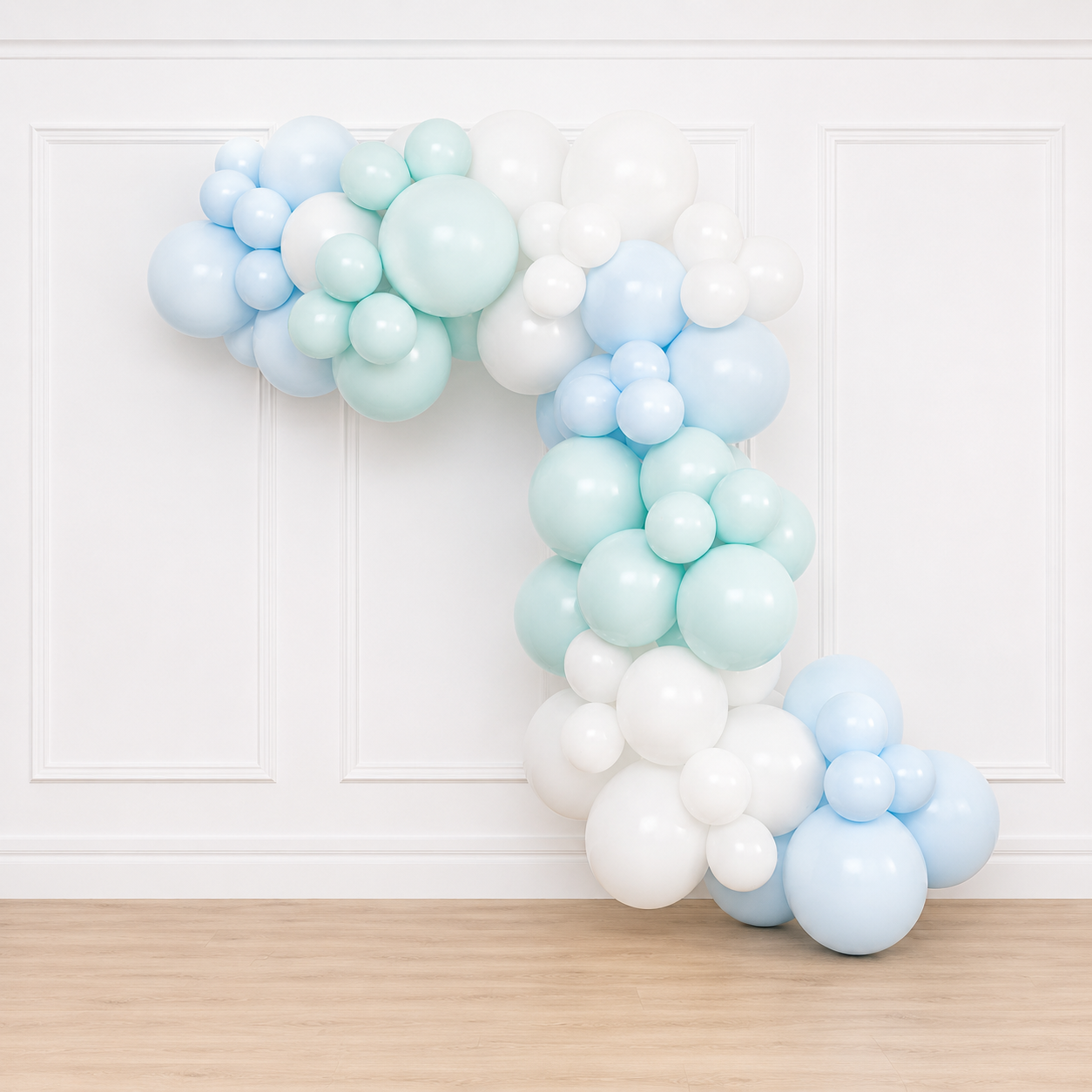 Blue Balloon Garland for Baby Showers | Boston & North Shore MA