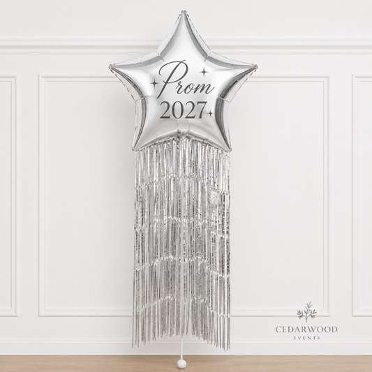 Personalized Star Tassel Balloon - Prom | Graduation | NYE