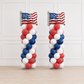 🇺🇸 Patriotic Flag Balloon Column™ – 7ft