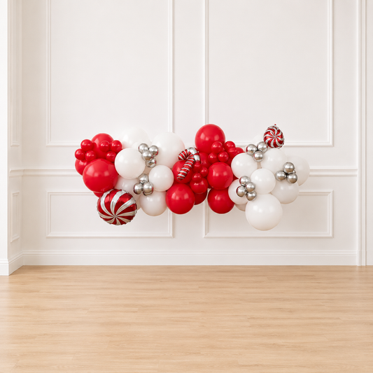 Candy Cane Lane Balloon Garland