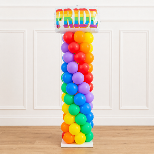 Rainbow Pride Balloon Tower