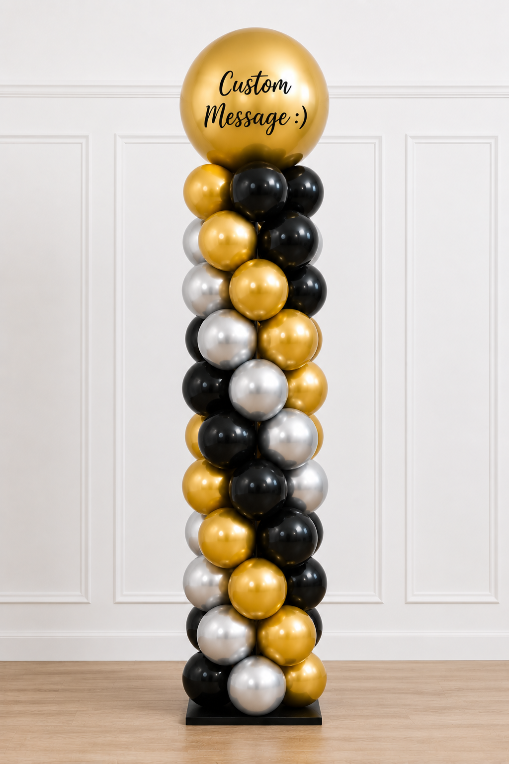 The Signature Spiral Balloon Tower - Graduation Style