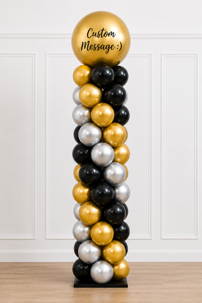 The Signature Spiral Balloon Tower - Graduation Style